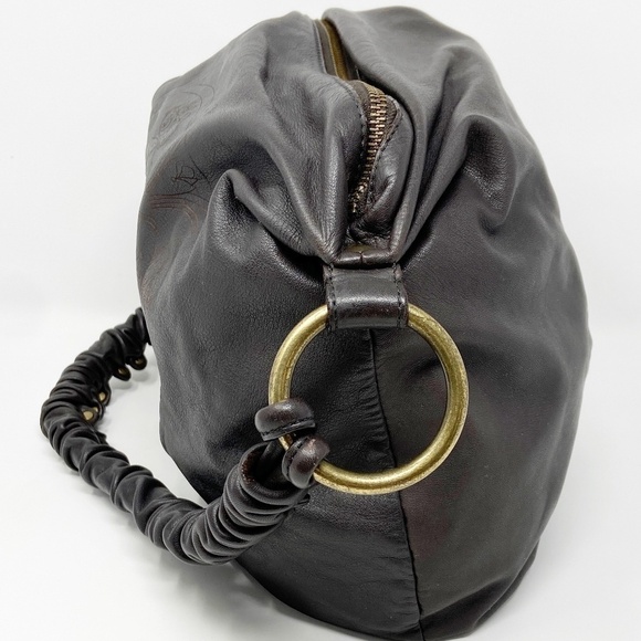 KATE LANDRY | Embossed Leather Shoulder Bag - Picture 8 of 16